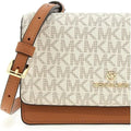 NWT Michael Kors Women Crossbody Bag-Leather- Vanilla/Acorn-OS